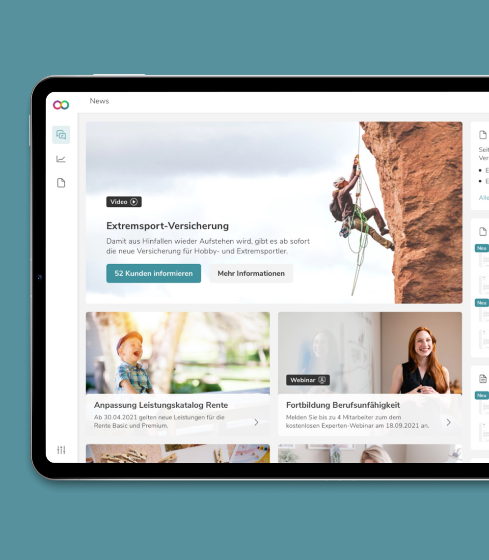 OneDialog application showing dashboard