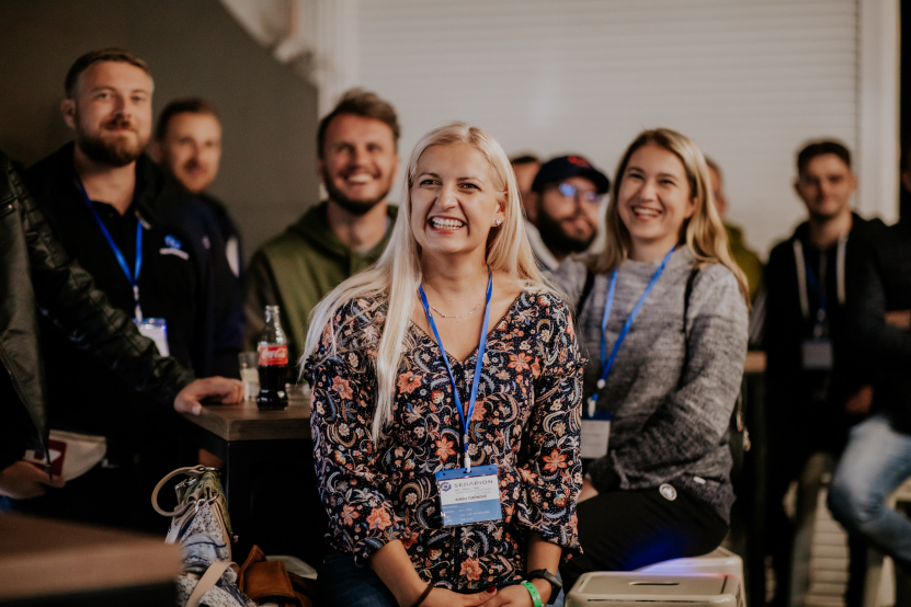 SERAPION team members at a team building event