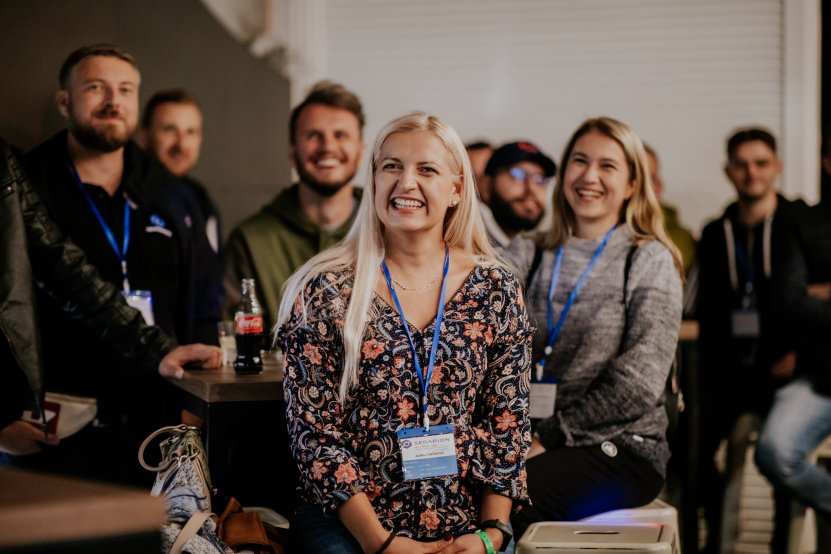 SERAPION team members at a team building event