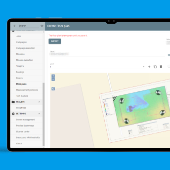 Swissqual application showing dashboard